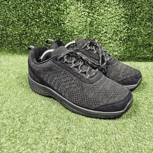 Orthofeet Coral 977 Black Knit Athletic Comfort Sneakers Womens Size 7.5 Wide